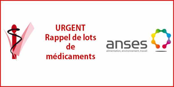 Rappel de lot de médicament