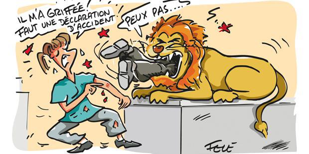 accident du travail en dessin